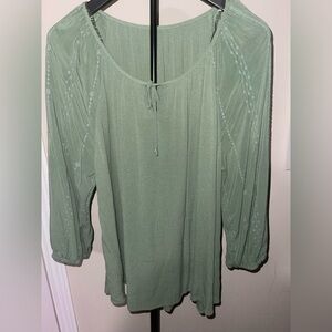 Elegant Green Women's Top